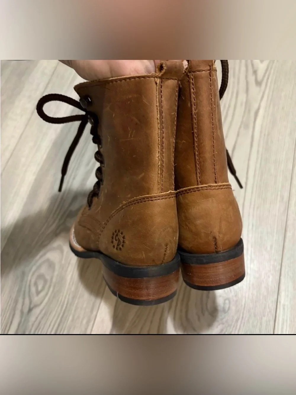 Toddler Girls Caballo Dorado Lace Up Boots Size 2